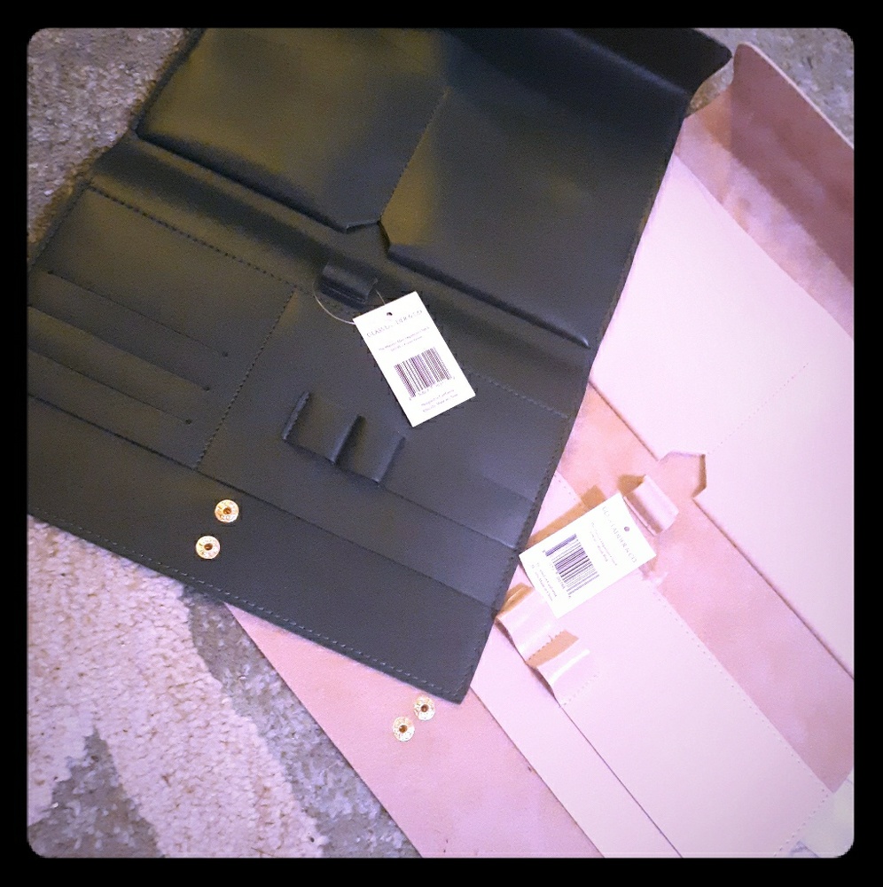 Two Glass Ladder & CO. Clutches Lg &Sm